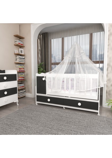 Pırlanta Gri Bebek Odası Takımı - Yatak ve Uyku Seti Kombinli indirimleri