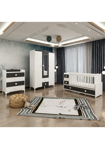 Melina Bebek Odası Takımı - Gri