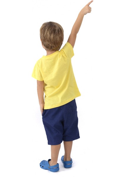 Organik Erkek Çocuk Kısa Kollu T-Shirt - Sarı fiyatları