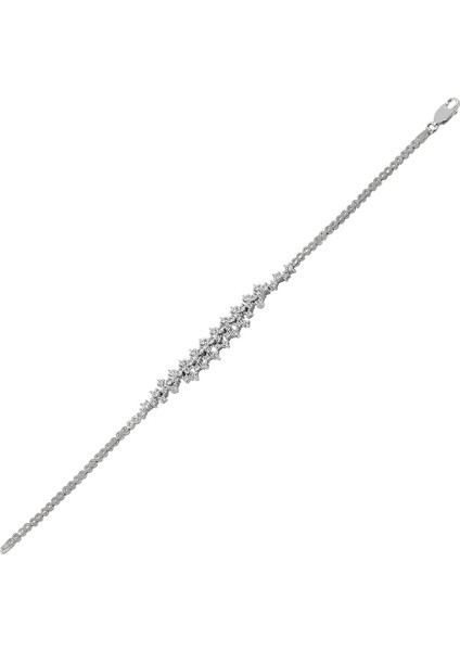 Alisa Zirkon Taşlı Su Yolu Kadın Gümüş Bileklik fiyatları