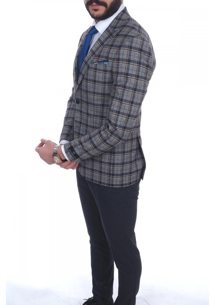 Kombinli Slimfit Yelekli Takım Elbise modelleri