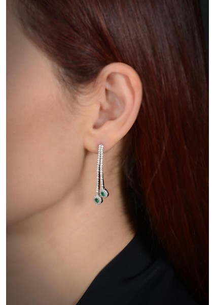 Ikarus Kadın Zümrüt Taşlı Gümüş Su Yolu Set - Kolye, Bileklik, Küpe, Yüzük indirimleri