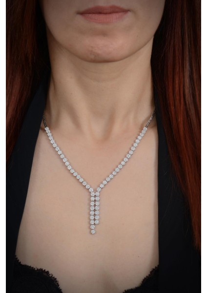 Almira Kadın Gümüş Su Yolu Set - Kolye, Bileklik, Küpe, Yüzük modelleri
