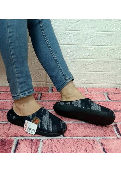 13496 Lacivert Polarlı Ev Içi Misafir Terliği