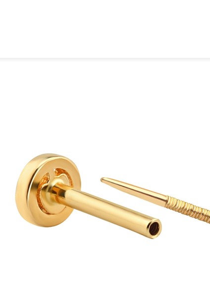 MİLET 14 Ayar Altın Tragus Üçtop Küpe