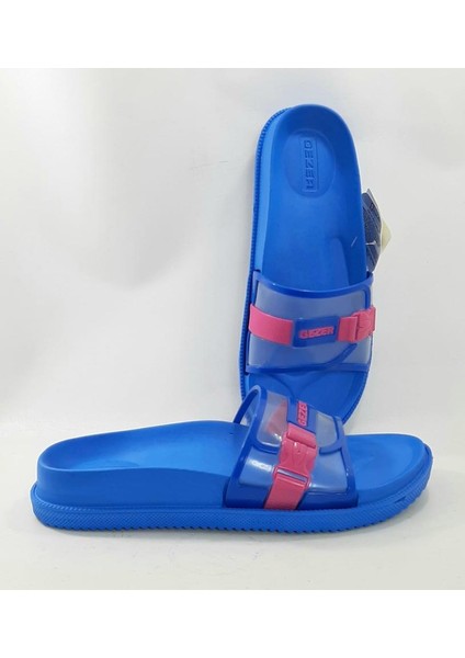 12455 Sax Mavi Ortapedik Dolgulu Bayan Günlük Terlik Şeffaf modelleri