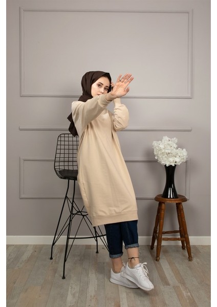 Loreen Fashion Kadın Bej Soul Tesettür Tunik 30645
