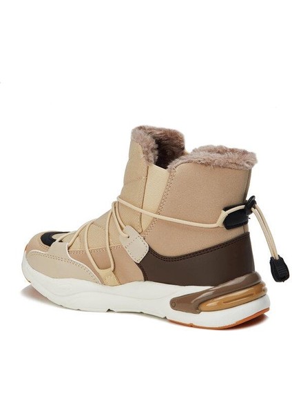 Bej-Kahve Kürklü Çocuk Bot – Sıcak Tutan, Kaymaz Tabanlı, Suya Dayanıklı Kışlık Ayakkabı modelleri