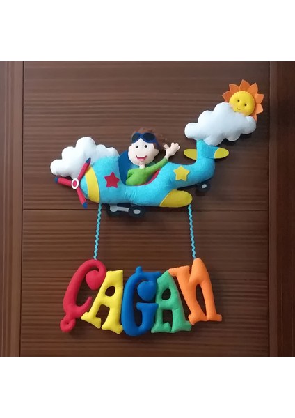 Çağan Isimli Uçak Bedek Odası Kapı Süsü