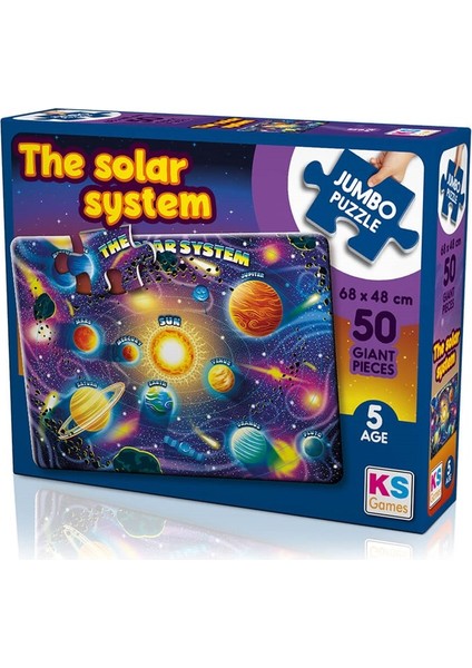 KS Games Solar Sistem Gezegen Puzzle 50 Parça JP31014