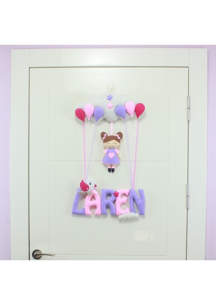 Laren Isimli Pembe Lila Bebek ve Hastane Odası Kapı Süsü fiyatları