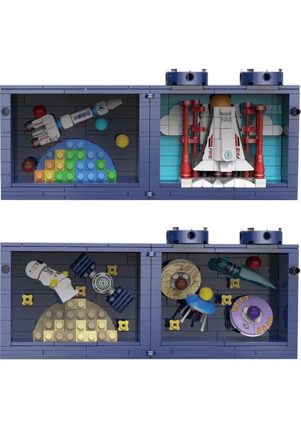 Net Ünlü Blokları ile Uyumlu Kör Kutu Rubik Küpü Yaratıcı Uzay Astronotu Monte Oyuncak Hediye (Yurt Dışından)