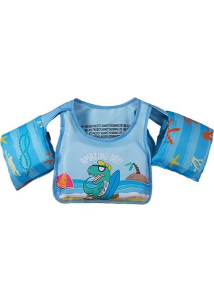 Çocuklar Yüzme Hayat Ceket Yelek Yüzmek Swim Trainer Yüzer Çocuk Havuzu Yelek Dinozor (Yurt Dışından)