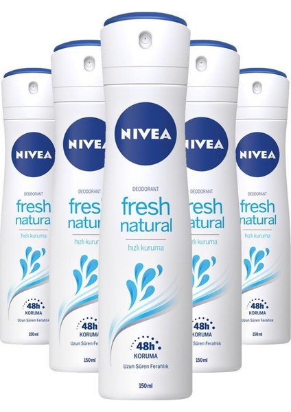 Fresh Naturel Bayan Deodorant 150 ml X5