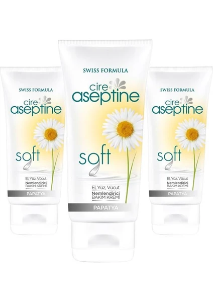 Cire Aseptine Papatya Krem Soft Tüp 75ML X3