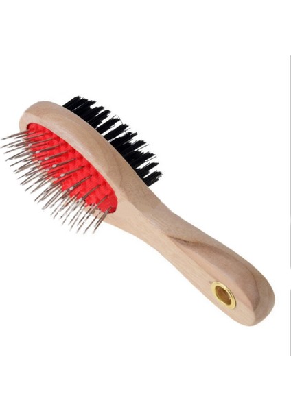 Ahşap Çift Taraflı Köpek Tarağı