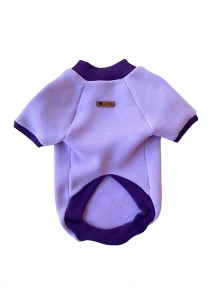 Lilac Polarlı Kedi Köpek Sweatshirt