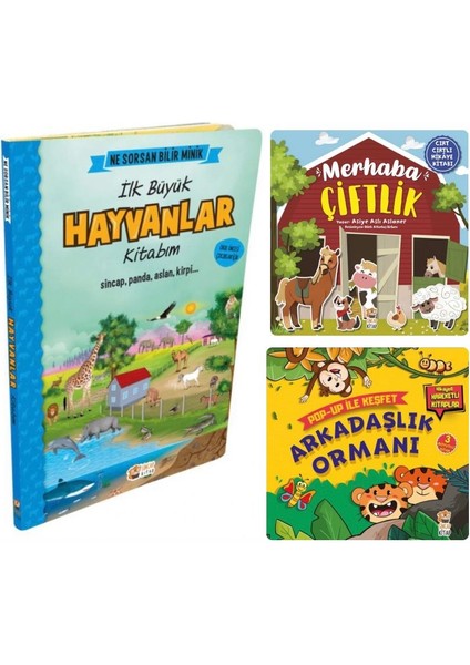 3'lü Set (Ilk Büyük Hayvanlar - Merhaba Çiftlik - Arkadaşlık Ormanı) -Ceren Çukadar
