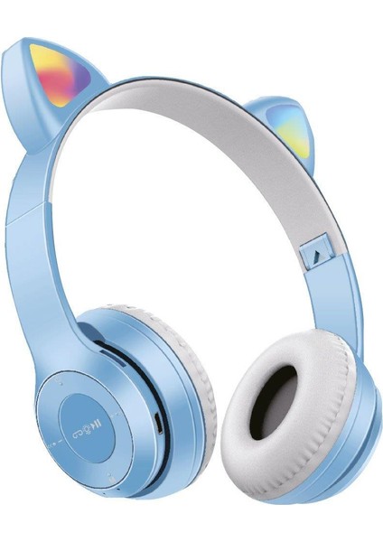 KB-900 Ledli Kedi Kafaüstü Bluetooth Kulaklık