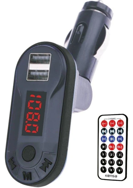 KT-302 Fm Transmitter Araç Kiti Bluetooth