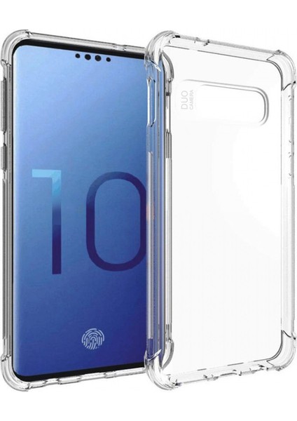 Samsung Galaxy S10 Plus Kılıf Köşe Korumalı Şeffaf Silikon Kapak