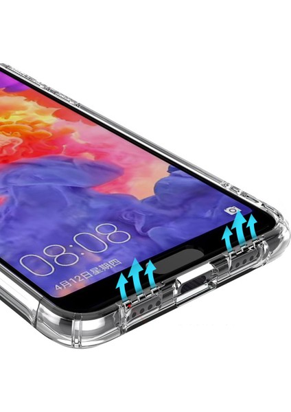 Samsung Galaxy S10 Plus Kılıf Köşe Korumalı Şeffaf Silikon Kapak