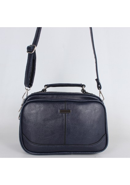 1381 Lacivert Suni Deri Bayan El ve Çapraz Omuz Çantası fırsatları