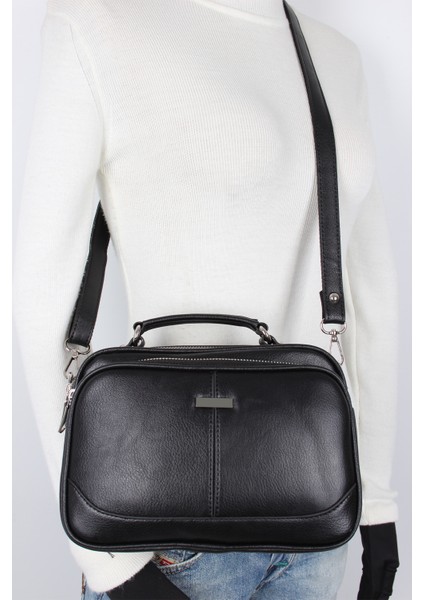 1381 Siyah Suni Deri Bayan El ve Çapraz Omuz Çantası fiyatları