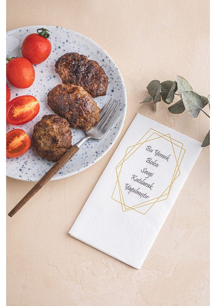 Napkin Store Peçete ( Bolca Sevgi ) Mottolu 24'lü Paket