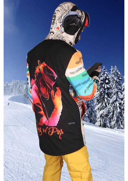 Doksanlar Temalı Outdoor Mont, Kayak ve Snowboard Montu Ön Fermuarlı indirimleri
