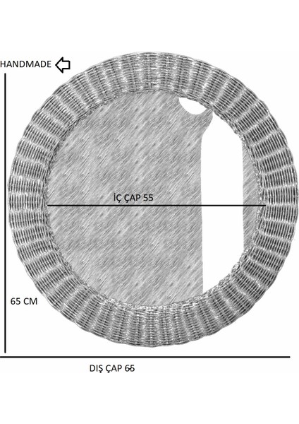 Sırma Bambu Ayna