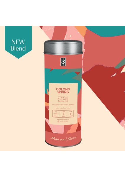 Oolong Spring Tea - Frenk Üzümlü Oolong Çayı, 50 Gr