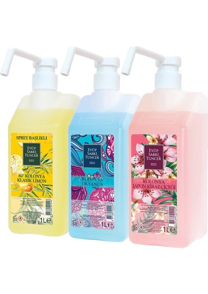 Klasik Limon, Okyanus ve Japon Kiraz Çiçeği Kolonyası Sprey Başlıklı