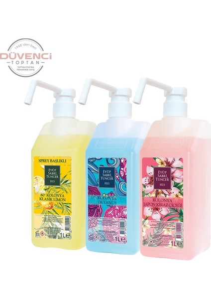 Klasik Limon, Okyanus ve Japon Kiraz Çiçeği Kolonyası Sprey Başlıklı fiyatları