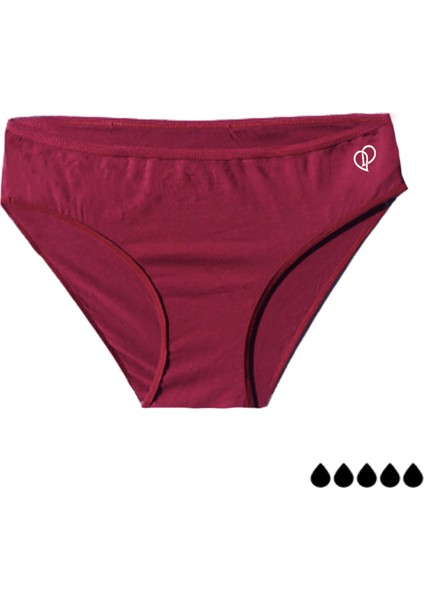 Extra Bordo Yıkanabilir Regl Külodu