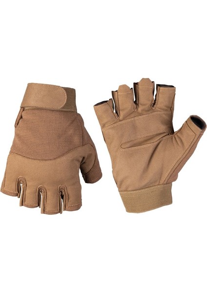 Yarım Parmak Army Koyu Kahve Eldiven