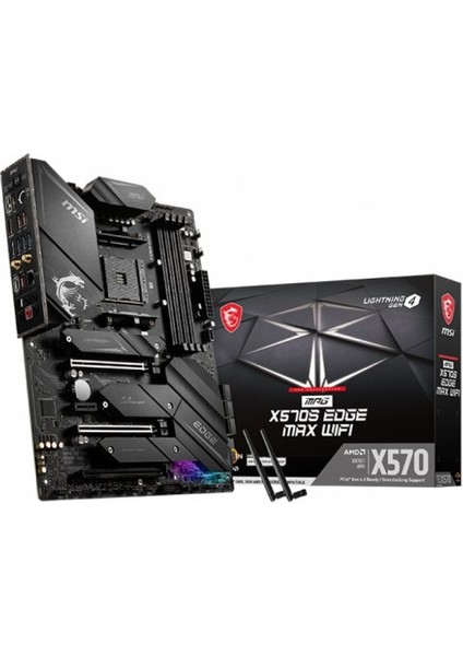 Msı Mpg X570S Edge Max Wıfı Amd X570 Soket Am4 Ddr4 5300(OC)MHZ Atx Gaming (Oyuncu) Anakart