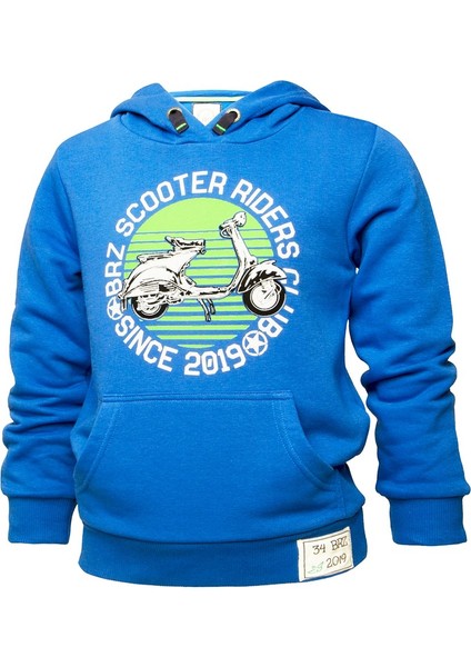 Baskılı Erkek Çocuk Kapüşonlu Sweatshirt