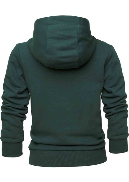 Baskılı Erkek Çocuk Kapüşonlu Sweatshirt