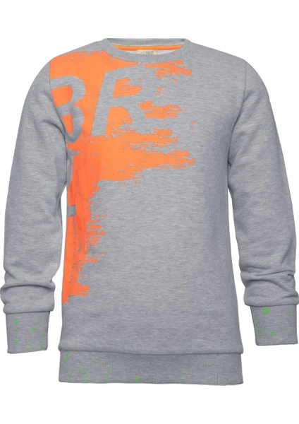 BRZ Collection Neon Baskılı Erkek Çocuk Sweatshirt