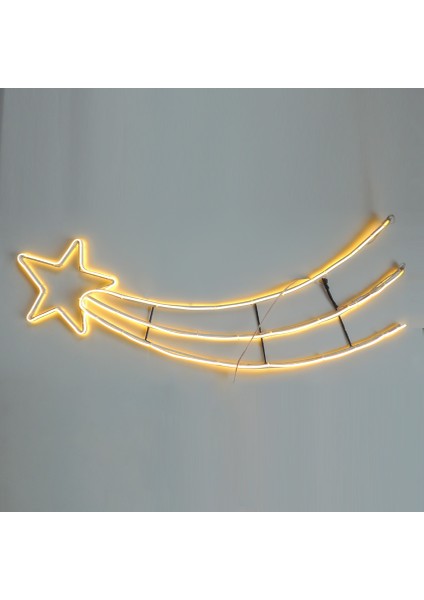 LED Işıklı Kuyruklu Yıldız Yılbaşı Süsü 220V Gün Işığı 120 cm