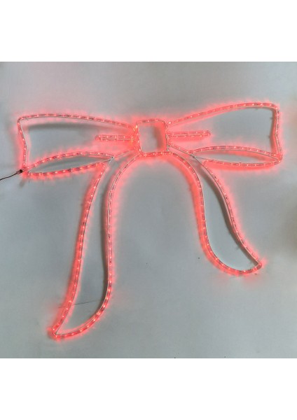 LED Işıklı Fiyonk Yılbaşı Süsü 220V Kırmızı 70X90 cm fiyatları