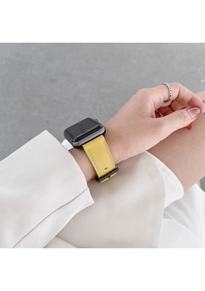 7 45mm / 6 & SE & 5 & 4 44mm için Parlak Saat Kordonu Sarı (Yurt Dışından) modelleri