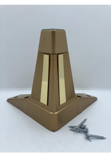 Söğüt,15*15*15 Plastik Gold, Pleksili Koltuk,baza,mobilya Ayağı (4 Adet)