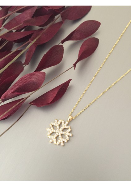 Zetal Jewel Kadın Gümüş Kar Tanesi Kolye