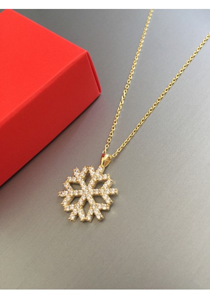 Zetal Jewel Kadın Gümüş Kar Tanesi Kolye modelleri