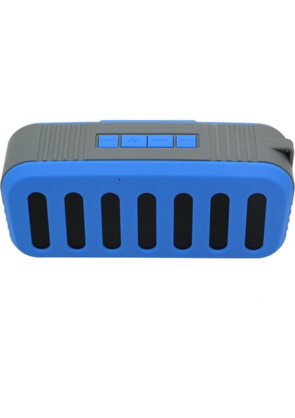 NR-2013 Tws Araba Egzoz Kanalı Şeklinde Bluetooth Hoparlör (Mavi) (Yurt Dışından)