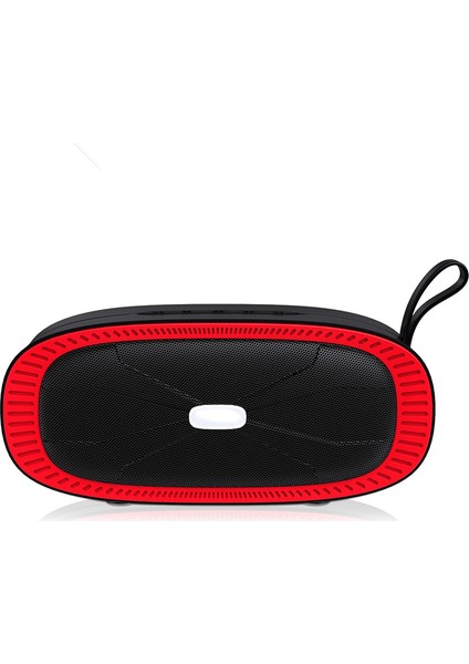 NR-4022 Tws Saplı 2 Renkli Bluetooth Hoparlör (Kırmızı) (Yurt Dışından)