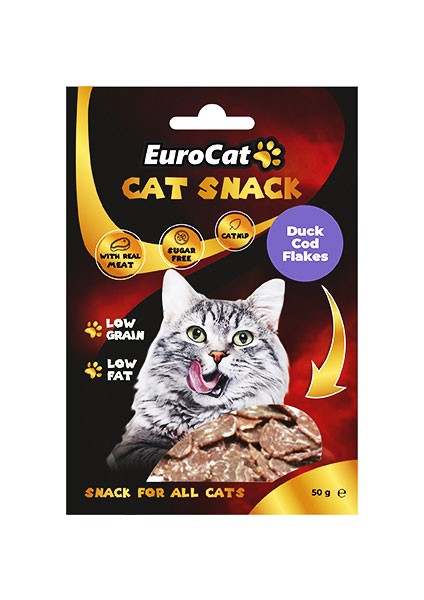 Duck Cod Flakes Kedi Ödül 50 gr