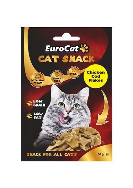 Chicken Cod Flakes Kedi Ödül 50 gr